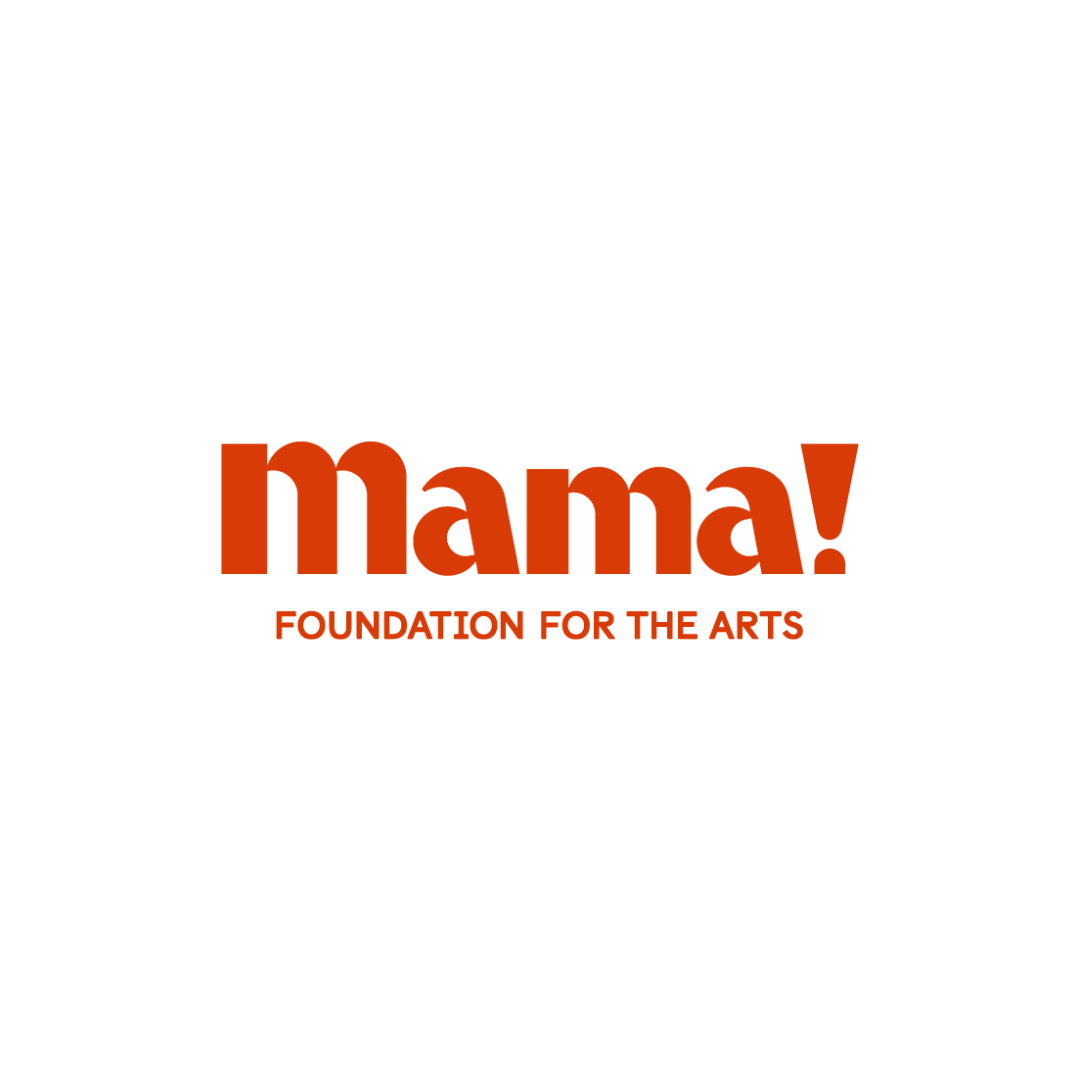 Mama Foundation for the Arts logo, featuring the word 'Mama!' with a focus on arts education.