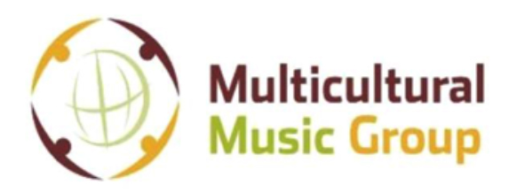 Multicultural Music Group logo, showcasing the name with a vibrant design reflecting cultural diversity