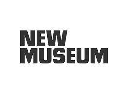 New Museum logo, featuring bold black text with 'NEW MUSEUM' in capital letters.